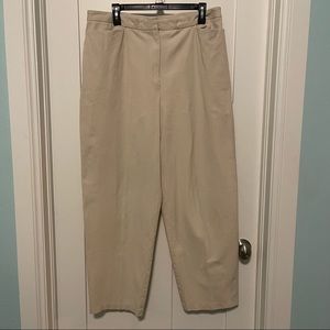 Plus size vintage Pendleton size 18 cotton blend cream khaki trousers!